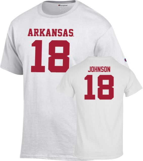 Arkansas Razorbacks Football T-Shirt Krosse Johnson - 18
