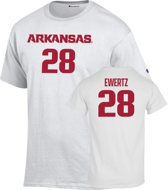 Arkansas Razorbacks Women's Soccer T-Shirt Kyndal Ewertz - 28