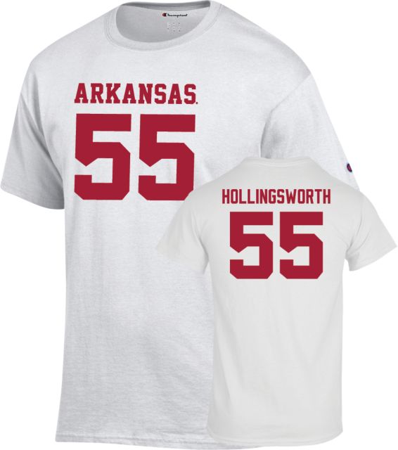 Arkansas Football T-Shirt JJ Hollingsworth - 55