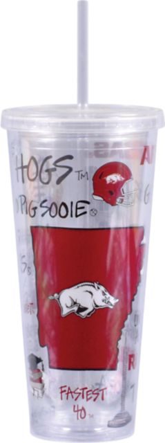 Arkansas Razorbacks 22 oz. Tumbler with Lid & Straw