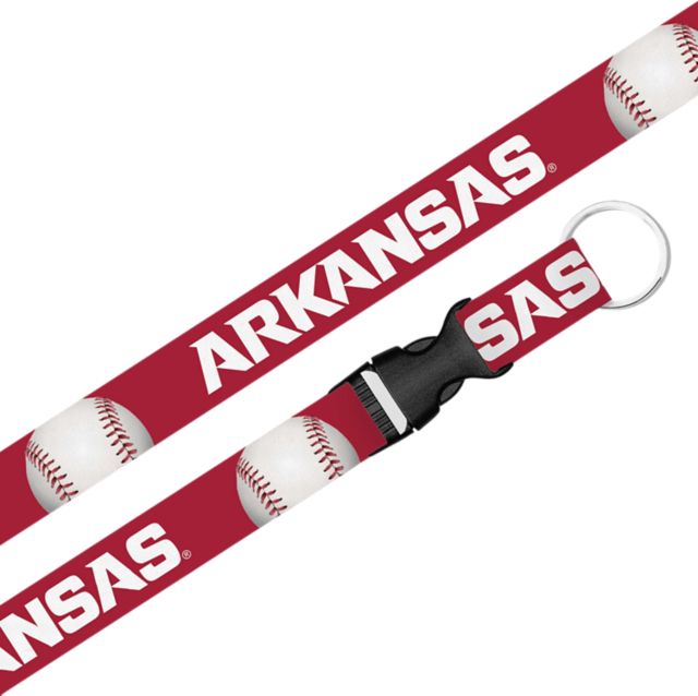 Arkansas Razorbacks Baseball Lanyard with Buckle