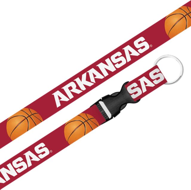 Arkansas Razorbacks Basketball Lanyard with Buckle