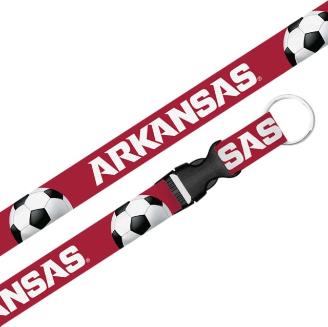 Arkansas Razorbacks Soccer Lanyard with Buckle
