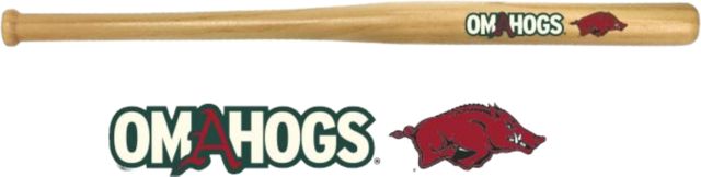 Arkansas Razorbacks Baseball Omahogs Miniature Baseball Bat