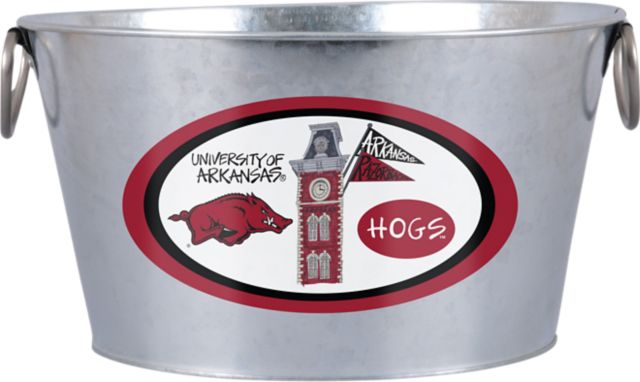 Arkansas Razorbacks Metal Beverage Bucket