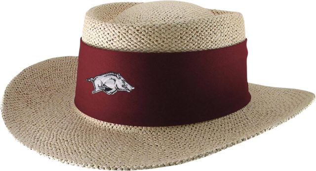 Arkansas Razorbacks Tournament Straw Hat