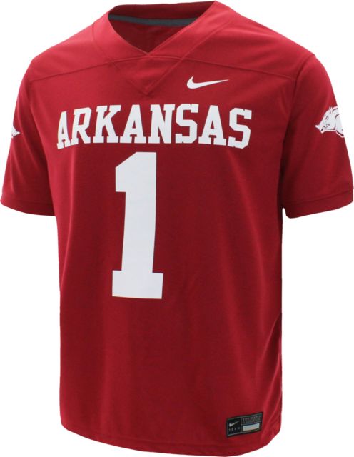 Men's Nike Natural Arkansas Razorbacks Replica Baseball Jersey