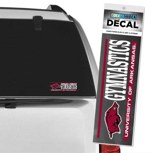 Arkansas Razorbacks Gymnastics Decal