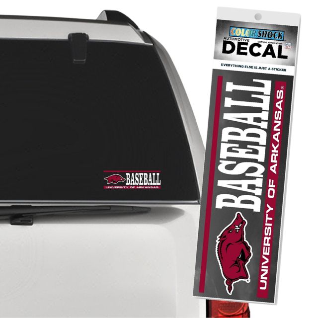 Arkansas Razorbacks Baseball Decal