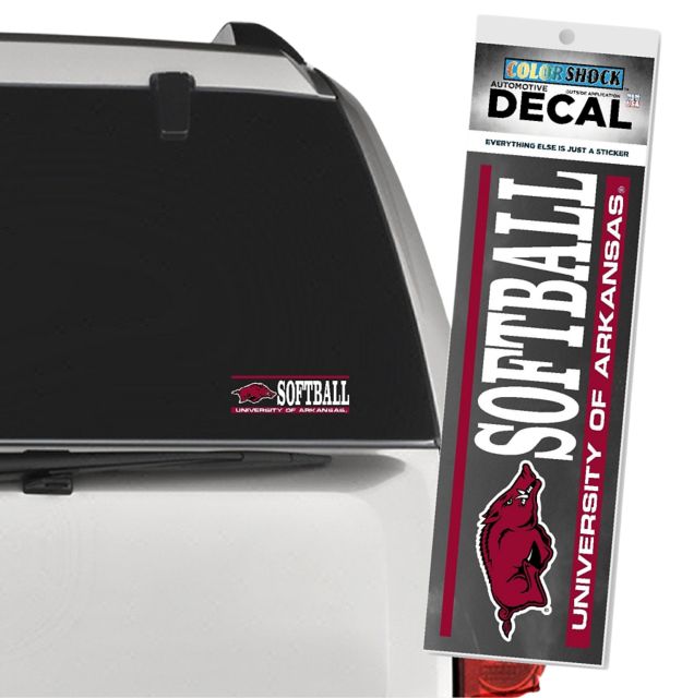 Arkansas Razorbacks Softball Decal