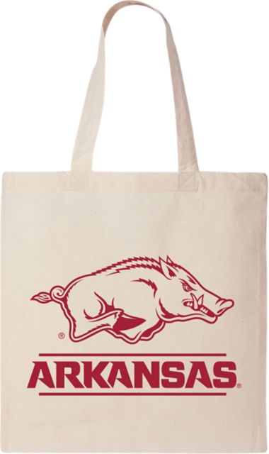 Arkansas Razorbacks 15 x 16 Canvas Tote Bag