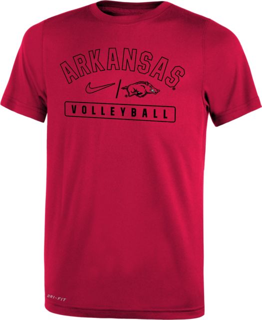 Arkansas Razorbacks Youth Volleyball Dri-Fit Short Sleeve T-Shirt