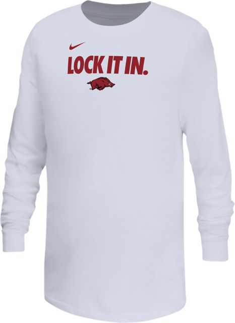 Arkansas Razorbacks Basketball Youth Long Sleeve Bench T-Shirt