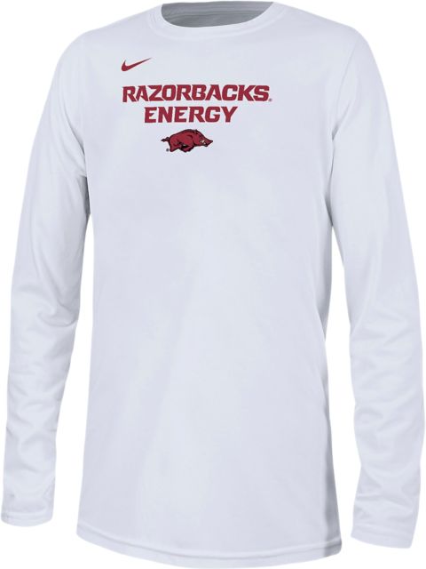 Arkansas Razorbacks Basketball Energy 2024 Youth Long Sleeve Bench T-Shirt