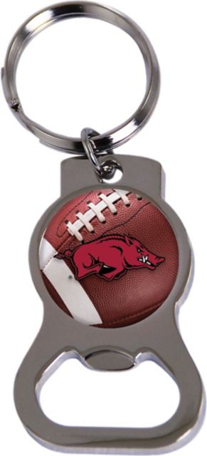 Arkansas Razorbacks Football Bottle Opener Key Chain