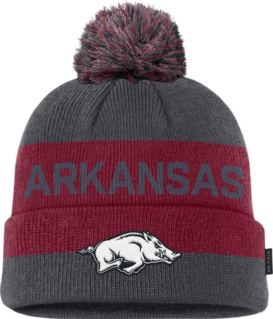 Arkansas Razorbacks Cuffed Pom Beanie