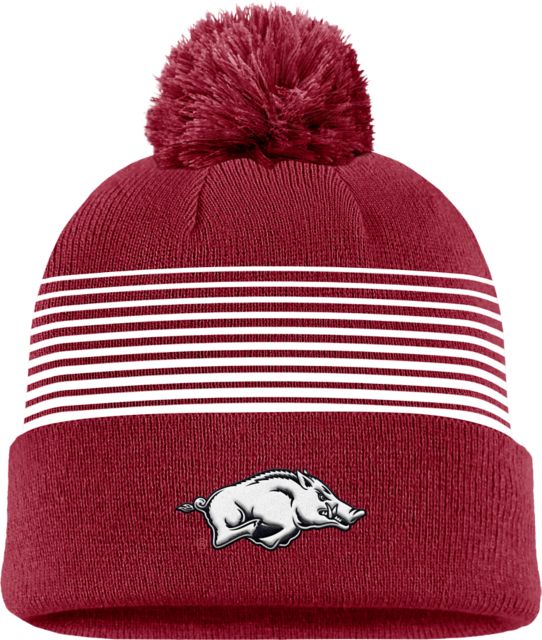 Arkansas Razorbacks Cuff Pom Beanie