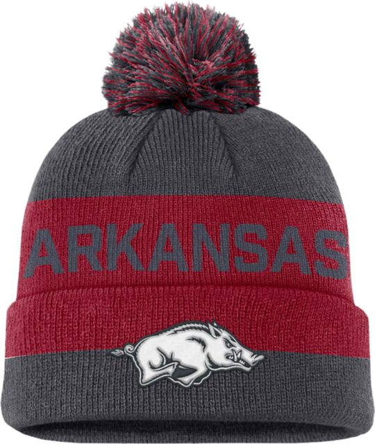 Arkansas Razorbacks Youth Cuffed Pom Beanie