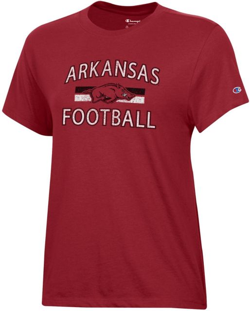 Arkansas Razorbacks Women's Football Short Sleeve T-Shirt