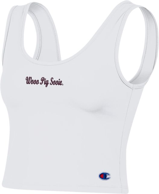 Arkansas Razorbacks Women's Scoop Neck Crop Tank Top