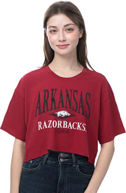 Arkansas Razorbacks Women's Boxy Cropped Short Sleeve T-Shirt