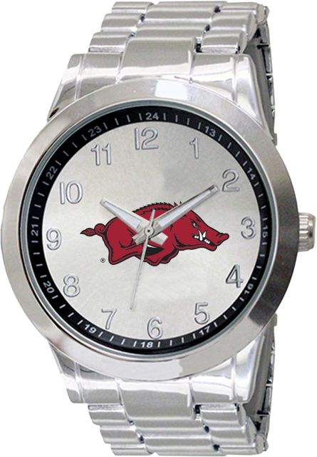 Arkansas Razorbacks 44mm Men's Stainless Steel Watch