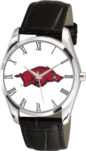 Arkansas Razorbacks 26mm Ladies Leather Watch