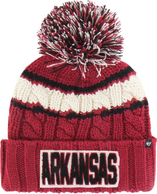 Arkansas Razorbacks Women's Cuffed Pom Beanie
