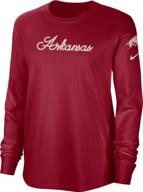 Arkansas Razorbacks Women's Letterman Long Sleeve T-Shirt