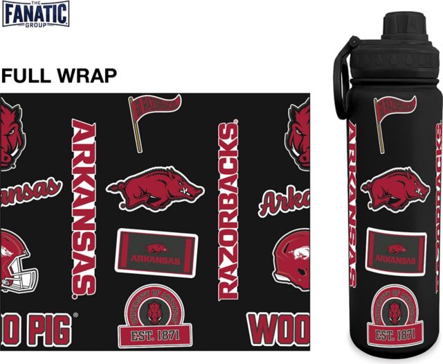 Arkansas Razorbacks 24 oz. Full Wrap Bottle