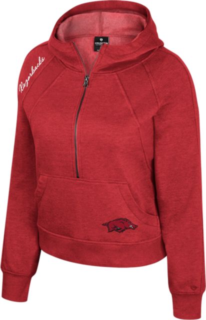 Arkansas Razorbacks Precipice 1/2 Zip Fleece Hoodie