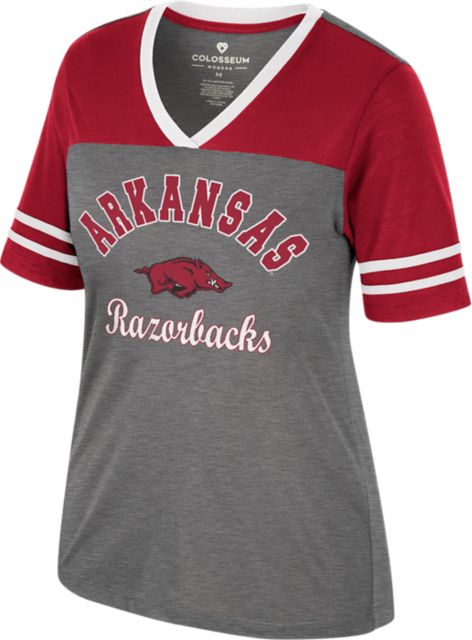 Arkansas Razorbacks Women's V-Neck Short Sleeve T-Shirt
