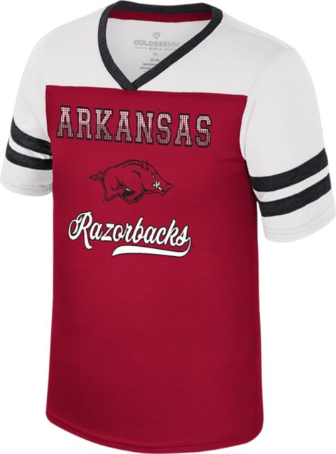 Arkansas Razorbacks Youth Girls Bling Short Sleeve T-Shirt
