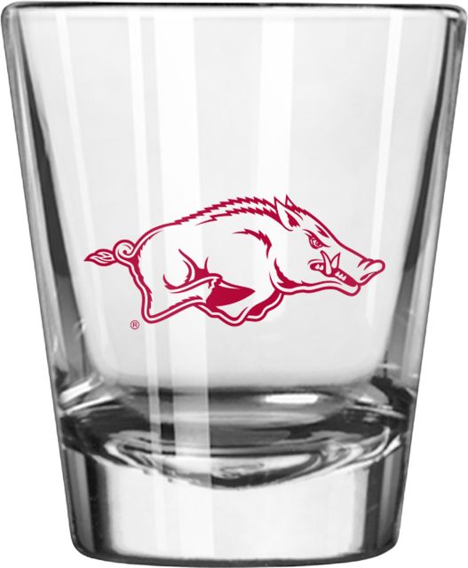 Arkansas Razorbacks 2 oz. Collector's Glass