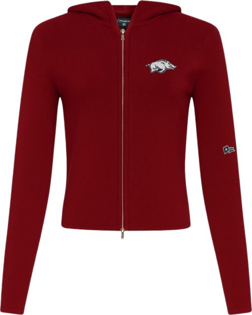 Arkansas Razorbacks Women's Full Zip Hooded Sweatshirt