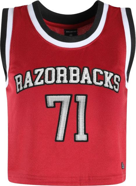Arkansas Razorbacks Women's Cropped Basketball Jersey