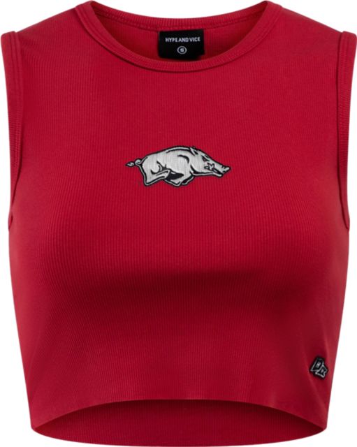 Arkansas Razorbacks Women's Cut Off Tank Top