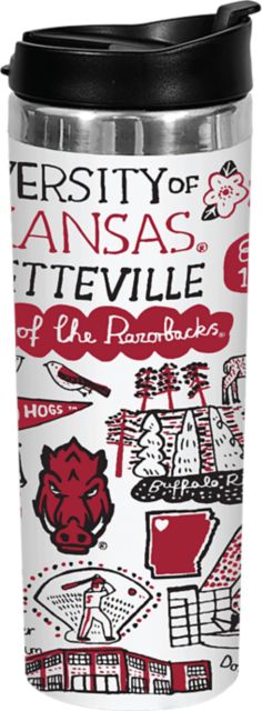 Arkansas Razorbacks Julia Gash 14 oz. Tumbler