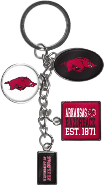 Arkansas Razorbacks Dangle Keychain