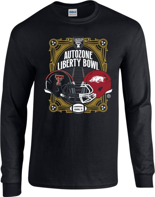 Arkansas Razorbacks Football 2024 Liberty Bowl Bound Long Sleeve T-Shirt 2XL