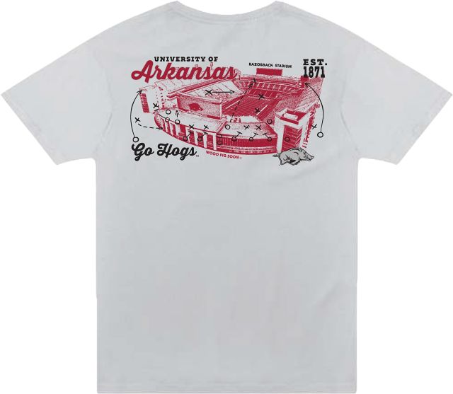Arkansas Razorbacks Stadium Short Sleeve T-Shirt