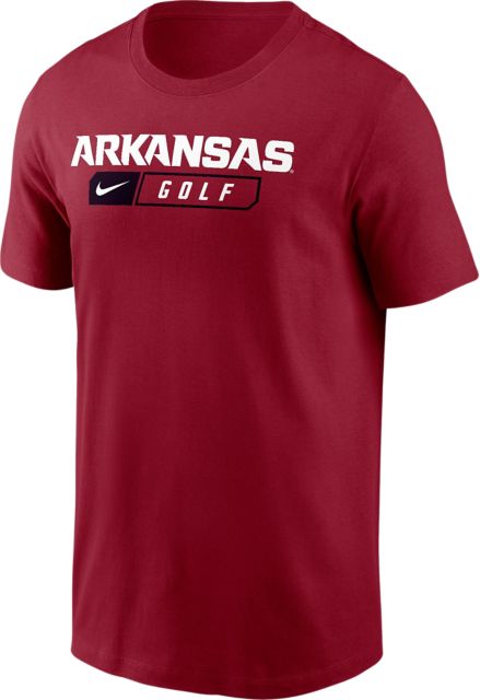 Arkansas Razorbacks Golf Dri-Fit Cotton Short Sleeve T-Shirt