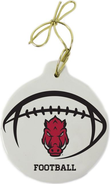 Arkansas Razorbacks Football Stone Ornament
