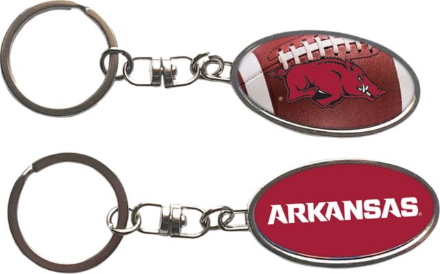 Arkansas Razorbacks Football Keychain