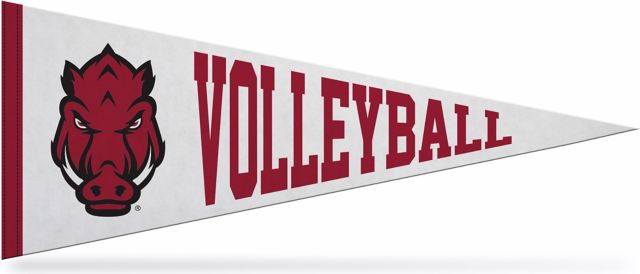 Arkansas Razorbacks Volleyball 12x30 Pennant