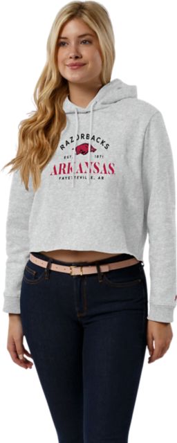 Arkansas Razorbacks Women's Crop Hooded Sweatshirt