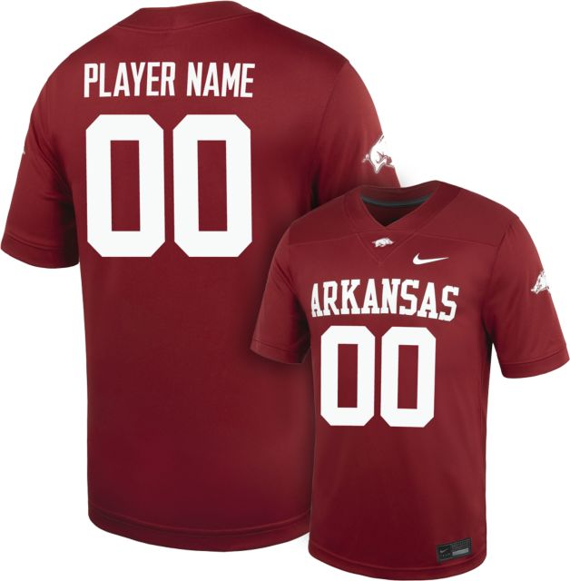 Arkansas Razorbacks Football Nike Player Name Replica Jersey #0-50