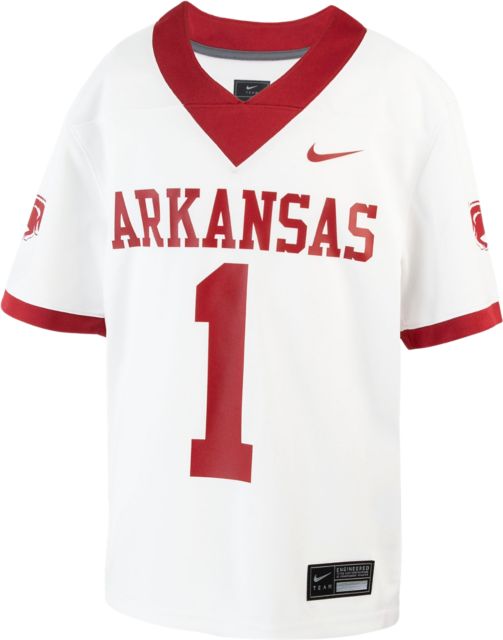 Arkansas Razorbacks Youth Replica Football Jersey