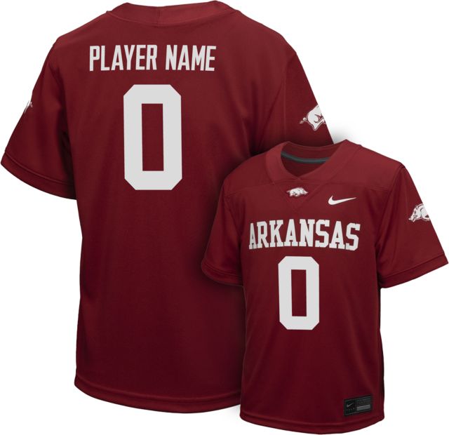 Arkansas Razorbacks Football Nike Youth Player Name Replica Jersey #0-50