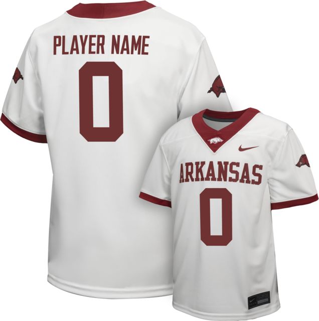 Arkansas Razorbacks Football Nike Youth Player Name Replica Jersey #0-50